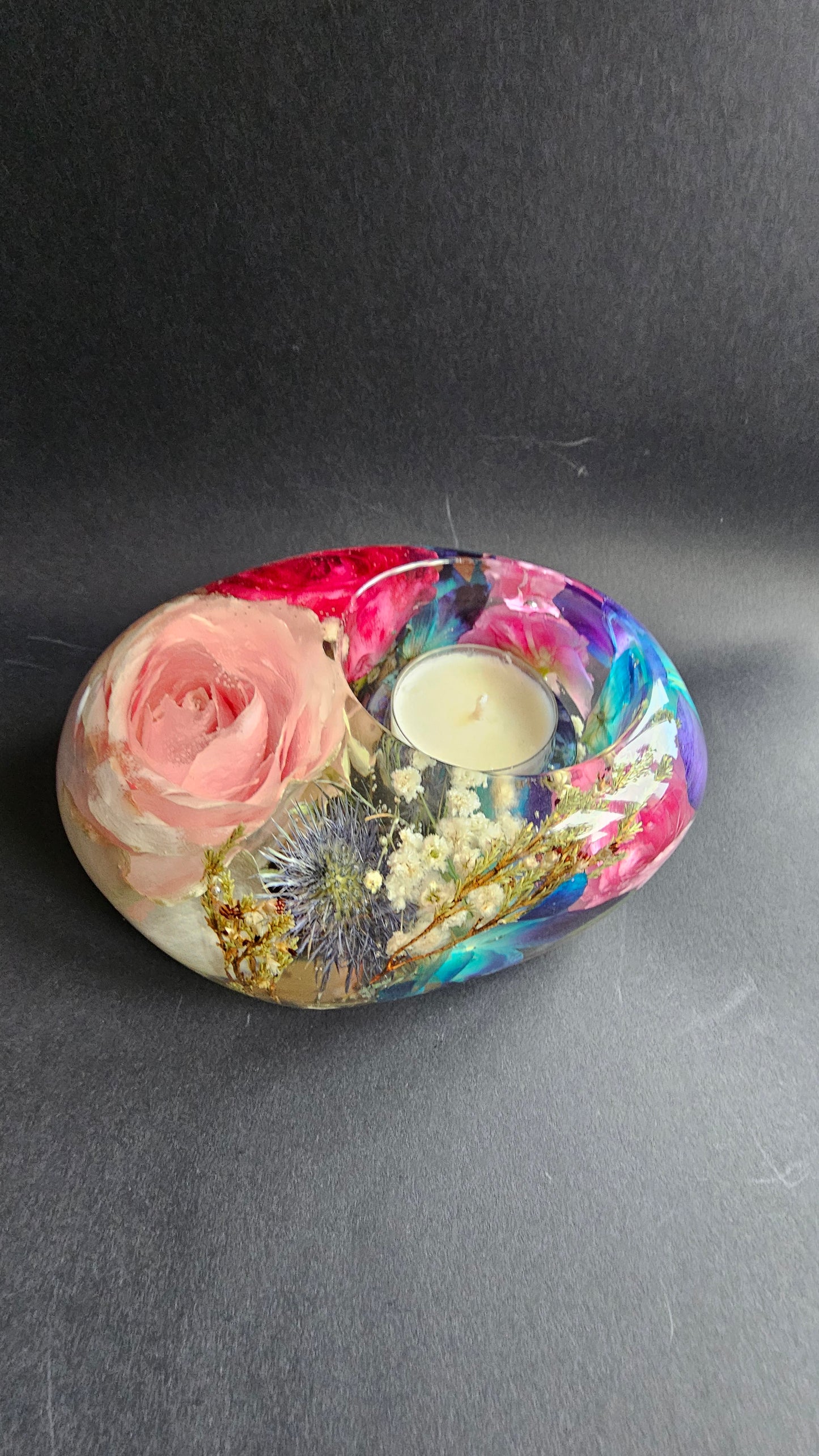 Custom Asymmetrical Oval Shaped Tealight Holder