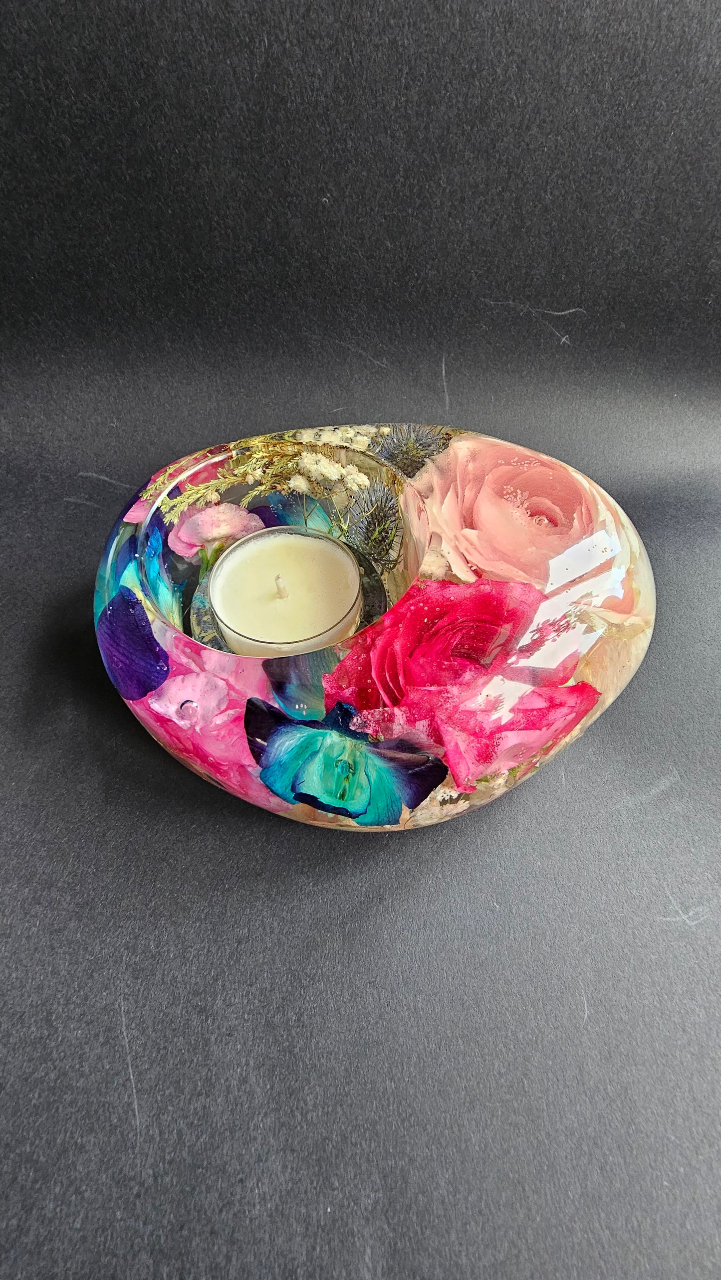 Custom Asymmetrical Oval Shaped Tealight Holder
