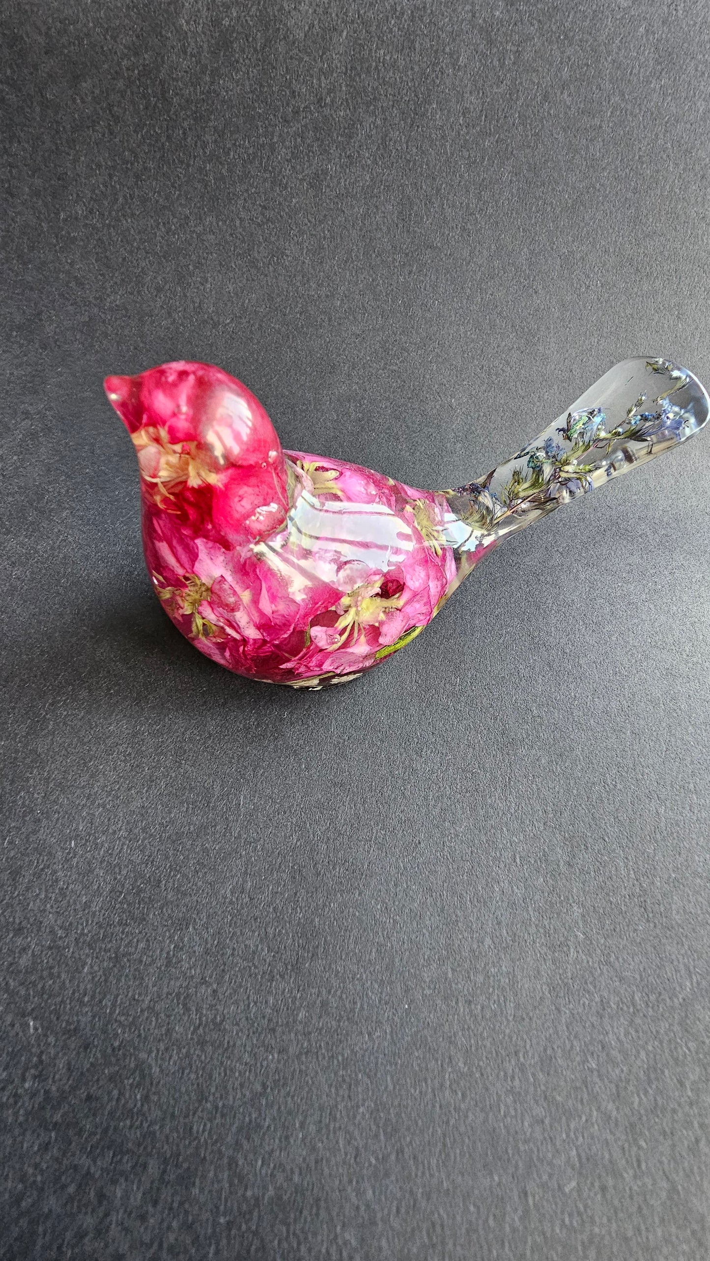 Flower Preservation Resin Bird