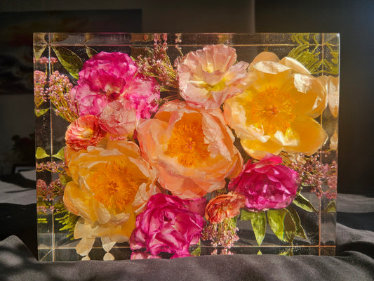 Custom Flower Preservation Rectangular Block