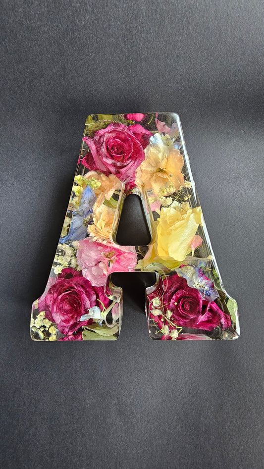 Custom Flower Resin Letters/ Initials