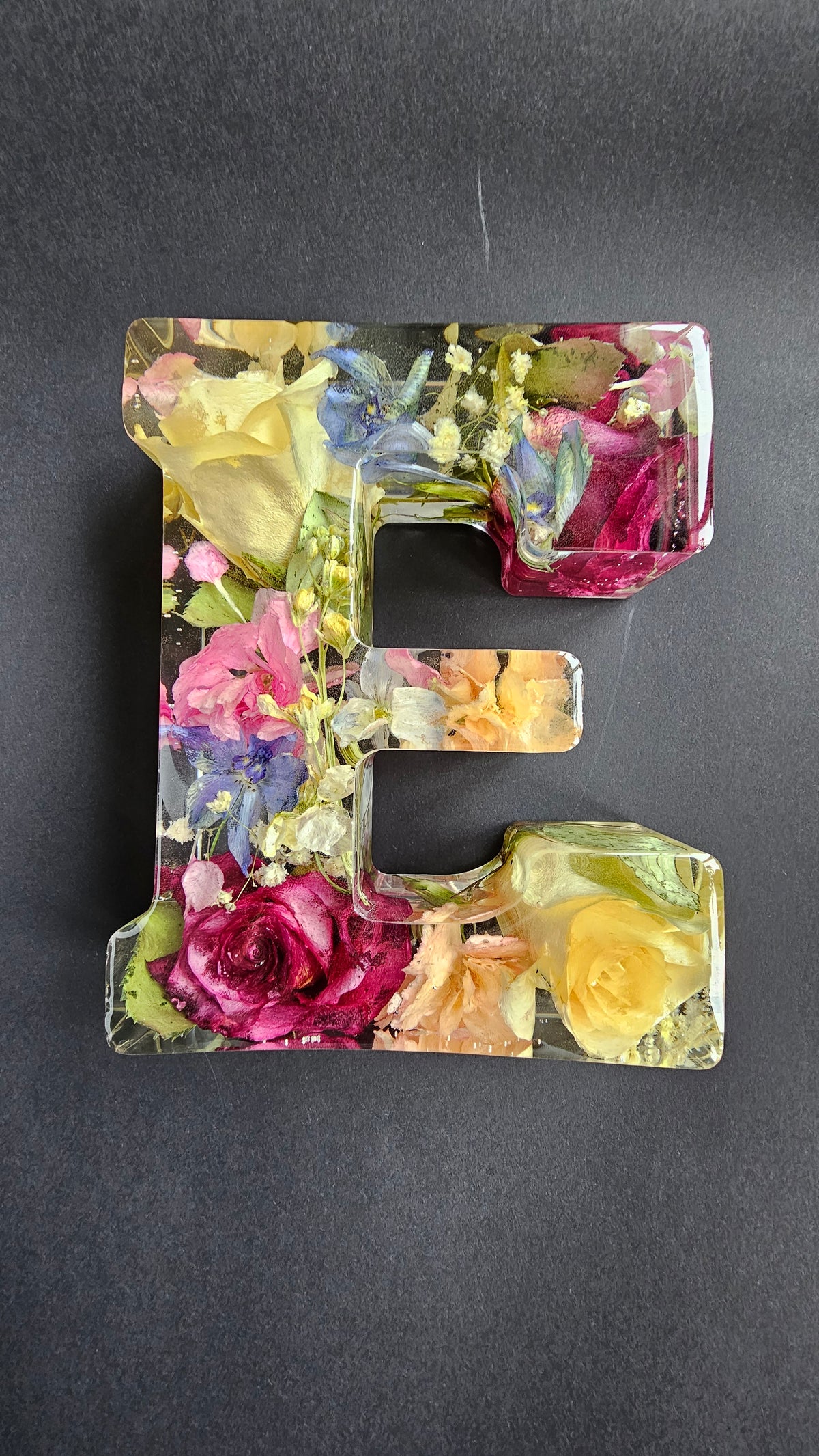 Resin Letters Roses Custom Flower Resin Letters/ Initials – ALMA MAKES