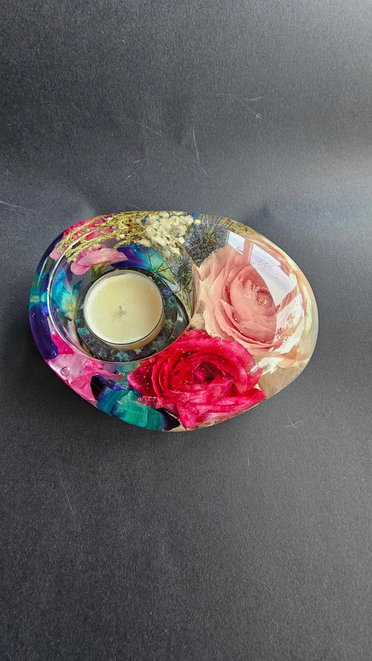 Custom Asymmetrical Oval Shaped Tealight Holder
