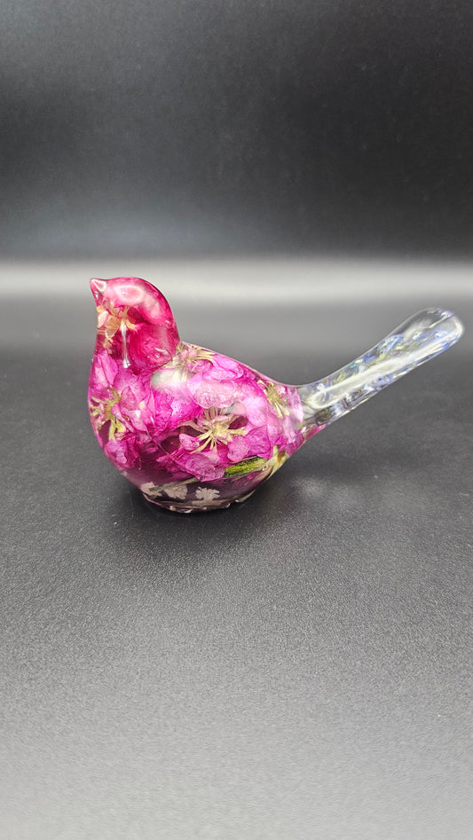 Flower Preservation Resin Bird